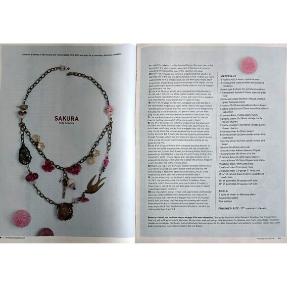 Stringing Magazine Spring 2009 70 Ideas For Making Fresh Spring Jewelry - Picture 8 of 16